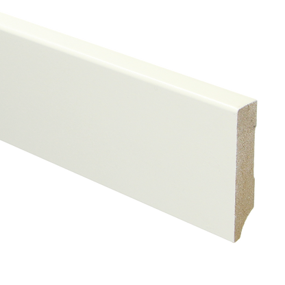 Mdf plint wit/zwart 78x12x2,4cm