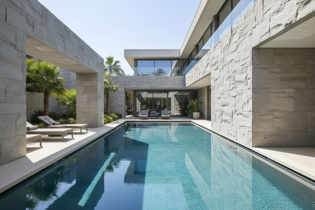 XL 3D Wandpanelen Rockstone Cement Grey