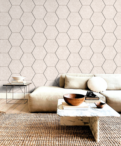 Viltpaneel Beige HEXAGON