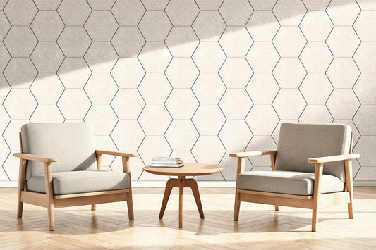 Viltpaneel Beige HEXAGON